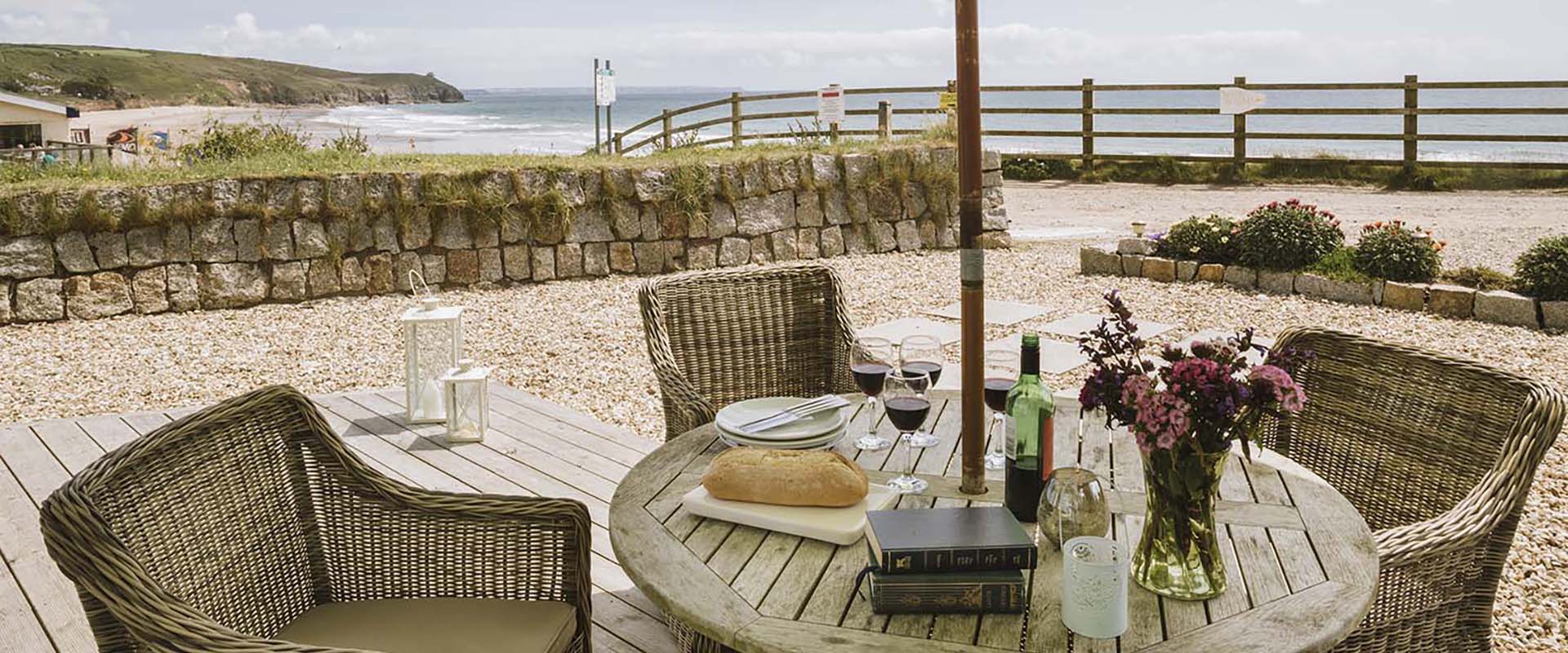 The Rockpool holiday cottage overlooking Praa Sands in Cornwall